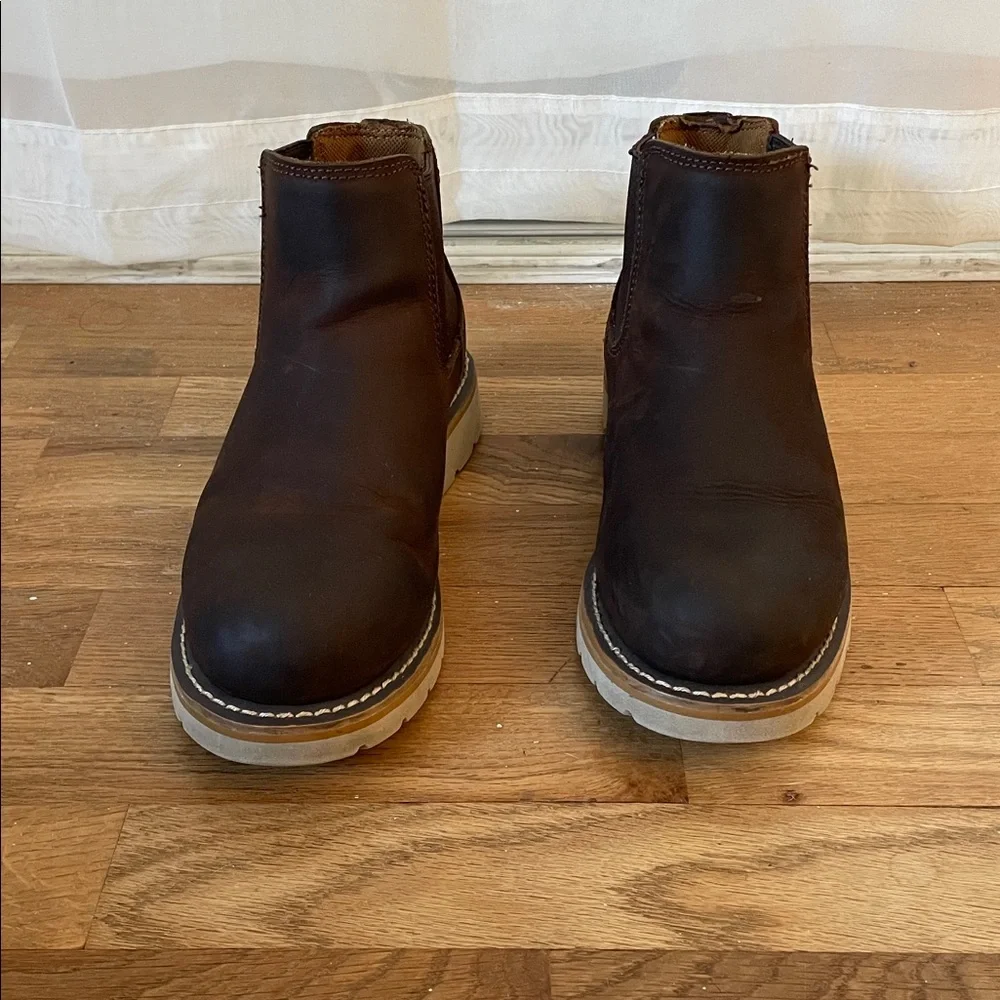 Women’s Carhartt Brown Leather Chelsea Boots Size 7.5 - Picture 2 of 8